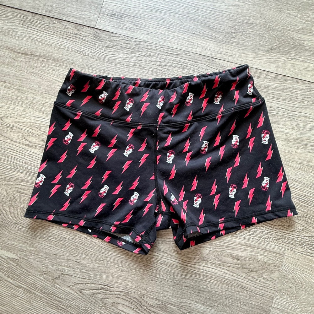 I Am Becoming IAB MFG David Bowie ziggy stardust crossfit Shorts Size L